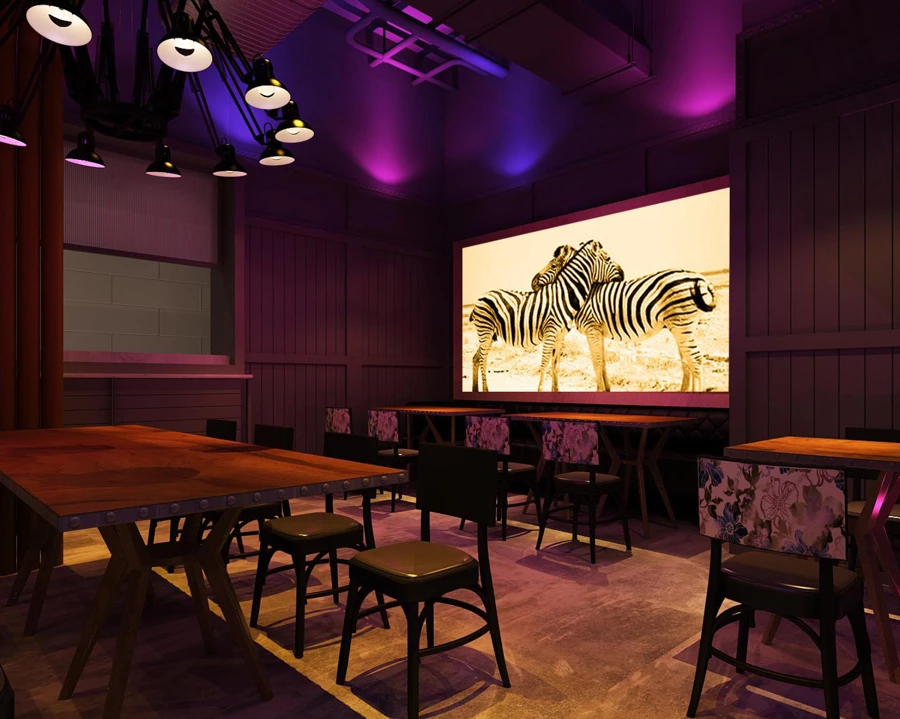 埃素灯光设计--烤吧照明设计